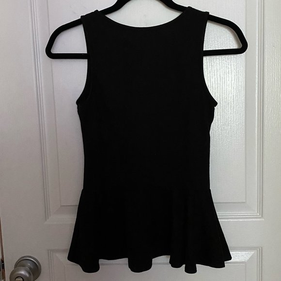 NEW Cotton Tank with Peplum Detail - Picture 2 of 2